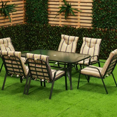 Wholesale outdoor eco metal dining glass table and chair set