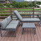 Metal sofa outdoor furniture terrace garden table chair uk