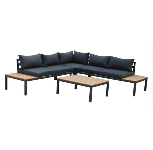 Cheap wooden metal furniture outdoor sofa balcony patio set