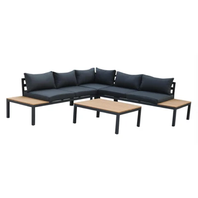 Cheap wooden metal furniture outdoor sofa balcony patio set