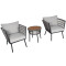 New design custom metal furniture for outdoor chairs with table