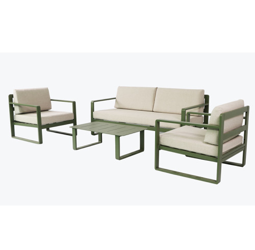Aluminum sofa set outdoor metal furniture sofa and table
