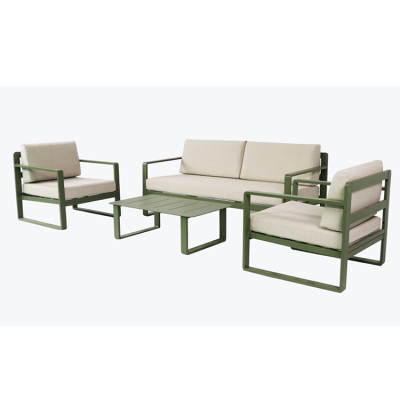 Aluminum sofa set outdoor metal furniture sofa and table