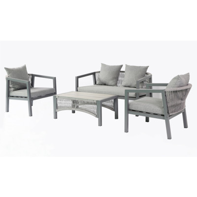 Metal chair and table set outdoor furniture patio sofa set for garden