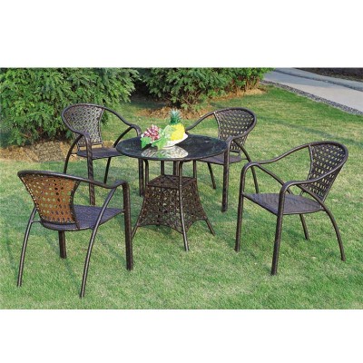 Outdoor furniture sets waterproof table chair for garden park