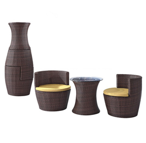 Modern portable garden patui bistro outdoor rattan table and chair