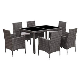 Cheap rattan outdoor furniture set garden chair and table for patio