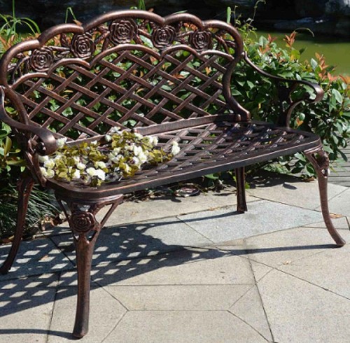 Outdoor furniture modern patio bench seat for backyard