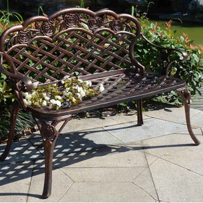 Outdoor furniture modern patio bench seat for backyard