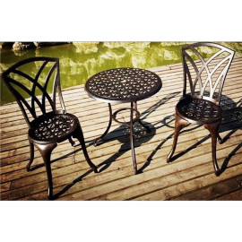 Metal iron outdoor garden lounge chair for backyard