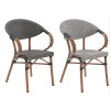 Outdoor modern wooden dining chairs for restaurant