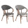 Outdoor modern wooden dining chairs for restaurant