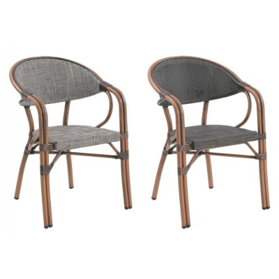 Outdoor modern wooden dining chairs for restaurant