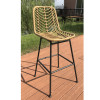 Outdoor high metal chairs for coffee shop events
