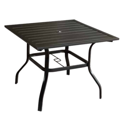 Cheap metal garden black commercial outdoor tables