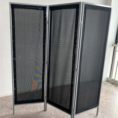Outdoor aluminum windscreen Teslin screen