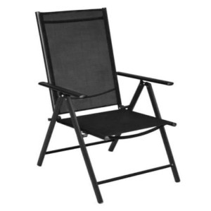 Outdoor lounge patio folding metal dining chair