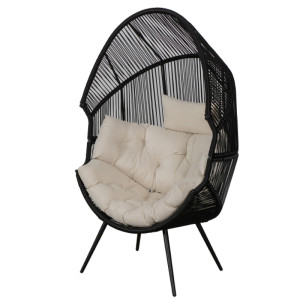 Outdoor egg furniture hanging swing chair with stand