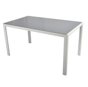 Modern furniture outdoor patio dining glass table