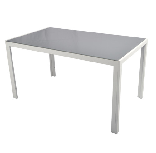 White black garden outdoor patio furniture dining table
