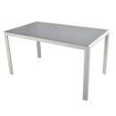 White black garden outdoor patio furniture dining table