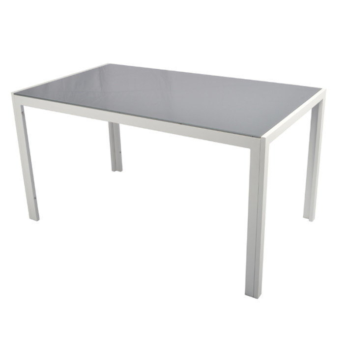 White black garden outdoor patio furniture dining table
