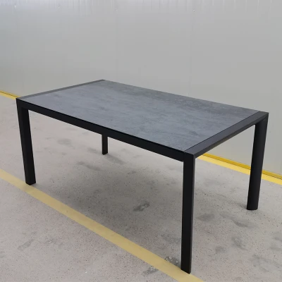 Modern furniture outdoor patio dining glass table