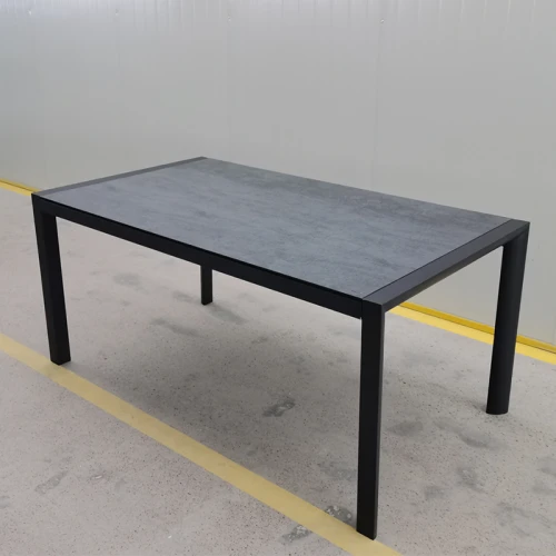 White black garden outdoor patio furniture dining table