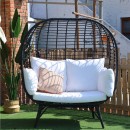 2 seater garden heavy duty garden swing seat with canopy