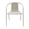Outdoor Garden Steel Frame Stacking Patio  Plastic Chairsteel  ForPicnic Restaurante Plastic Chai WithPP Seat and Back