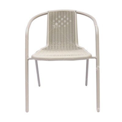 Outdoor Garden Steel Frame Stacking Patio  Plastic Chairsteel  ForPicnic Restaurante Plastic Chai WithPP Seat and Back