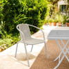 Outdoor Garden Steel Frame Stacking Patio  Plastic Chairsteel  ForPicnic Restaurante Plastic Chai WithPP Seat and Back