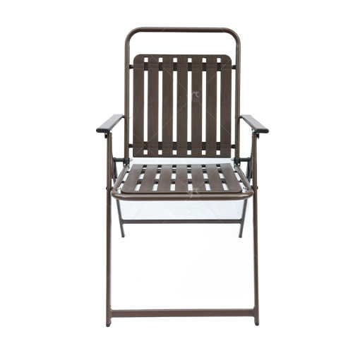 Modern Outdoor Furniture  Garden Folding Chairs Durable Steel Pipe Plastic Chairs Restaurant Café