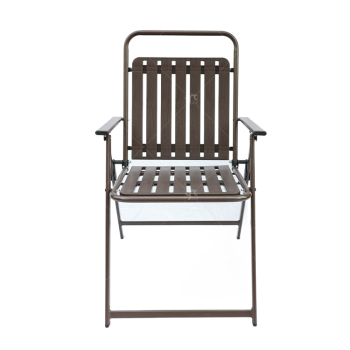 Modern Outdoor Furniture  Garden Folding Chairs Durable Steel Pipe Plastic Chairs Restaurant Café