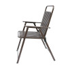 Modern Outdoor Furniture  Garden Folding Chairs Durable Steel Pipe Plastic Chairs Restaurant Café