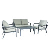 New Modern Design Garden Furniture Outdoor Sofa Outdoor Garden Furniture Luxury  Sofa Set 4 Pieces