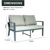 New Modern Design Garden Furniture Outdoor Sofa Outdoor Garden Furniture Luxury  Sofa Set 4 Pieces