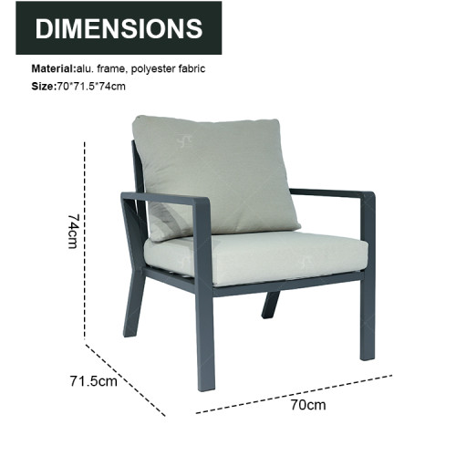 New Modern Design Garden Furniture Outdoor Sofa Outdoor Garden Furniture Luxury  Sofa Set 4 Pieces
