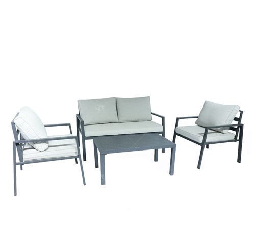 Aluminium New Modern Design Garden Furniture Outdoor Sofa Outdoor Garden Furniture Luxury Sofa Set 4 Pieces