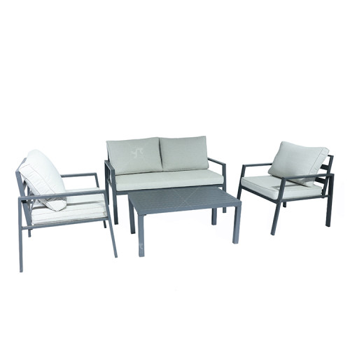 Aluminium New Modern Design Garden Furniture Outdoor Sofa Outdoor Garden Furniture Luxury Sofa Set 4 Pieces