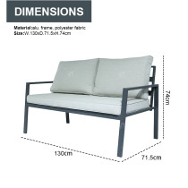 Aluminium New Modern Design Garden Furniture Outdoor Sofa Outdoor Garden Furniture Luxury Sofa Set 4 Pieces