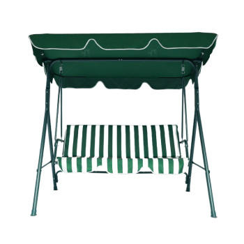 Outdoor Garden Outdoor Patio Swing Chair 3 Seater Metal  Hammock Canopy Garden Swing Chair with Cushion