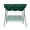 Outdoor Garden Outdoor Patio Swing Chair 3 Seater Metal  Hammock Canopy Garden Swing Chair with Cushion