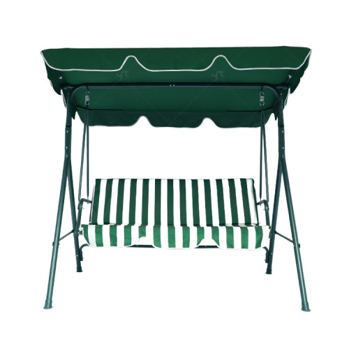 Outdoor Garden Outdoor Patio Swing Chair 3 Seater Metal  Hammock Canopy Garden Swing Chair with Cushion
