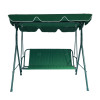 Outdoor Garden Outdoor Patio Swing Chair 3 Seater Metal  Hammock Canopy Garden Swing Chair with Cushion
