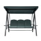 Outdoor Garden Outdoor Patio Swing Chair 3 Seater Metal Hammock Canopy Garden Swing Chair with Cushion