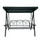 Outdoor Garden Outdoor Patio Swing Chair 3 Seater Metal Hammock Canopy Garden Swing Chair with Cushion