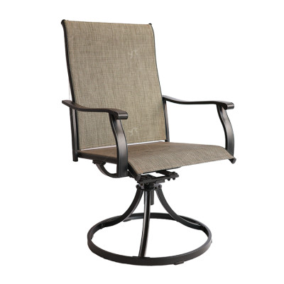 2x1 Teslin Modern Comfortable Patio Furniture Rocking Chair Garden Swivel Chair  with Arm