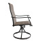 2x1 Teslin Modern Comfortable Patio Furniture Rocking Chair Garden Swivel Chair  with Arm