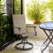 2x1 Teslin Modern Comfortable Patio Furniture Rocking Chair Garden Swivel Chair  with Arm